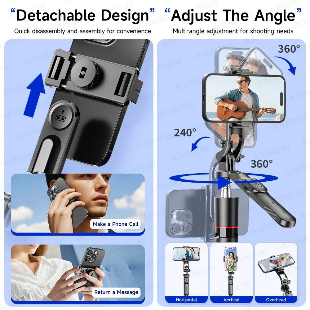 F16 Creator Tripod — 5.6ft Extending Pole, Bluetooth Remote &amp; 360° Rotation