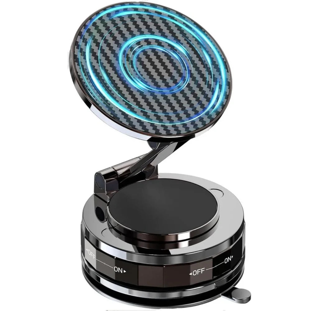 MagSafe Car Mount — Foldable Suction Cup Phone Holder, 360° Adjustable
