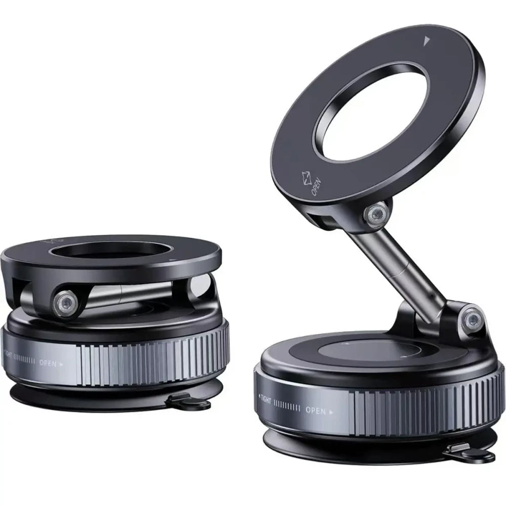 MagSafe Car Mount — Foldable Suction Cup Phone Holder, 360° Adjustable
