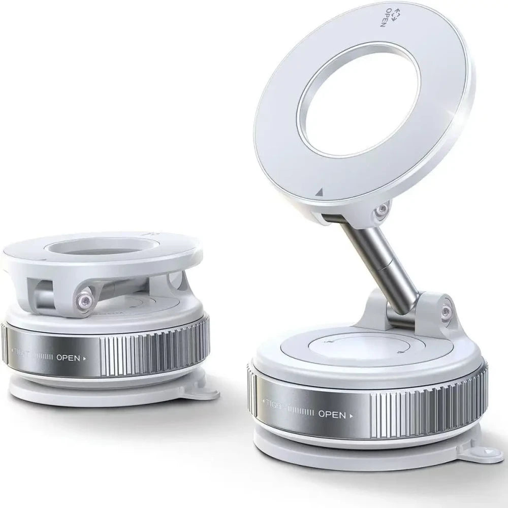 MagSafe Car Mount — Foldable Suction Cup Phone Holder, 360° Adjustable