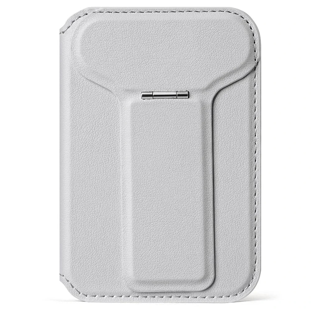 MagSafe Wallet Stand — Vegan Leather Card Holder with Multi-Angle Kickstand