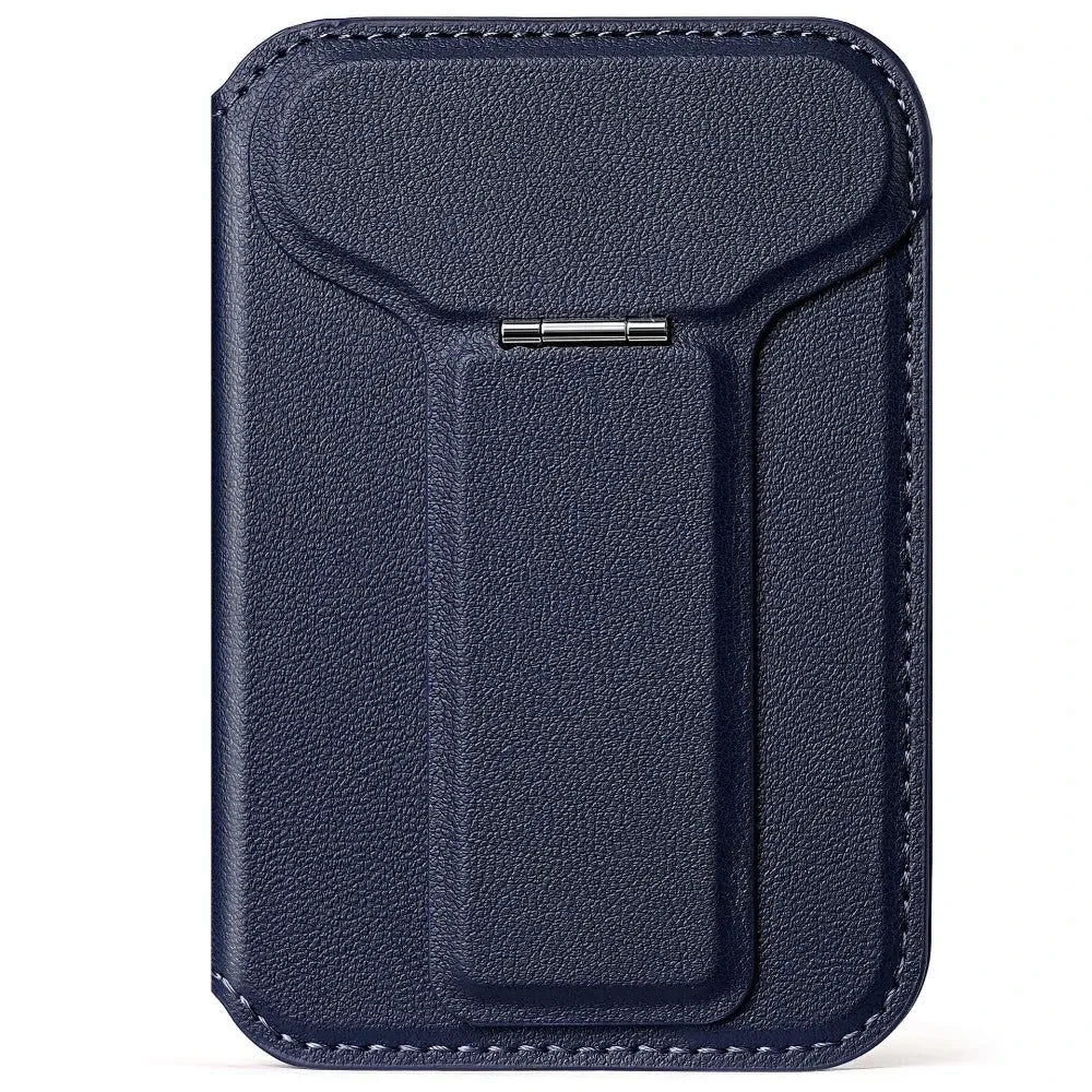 MagSafe Wallet Stand — Vegan Leather Card Holder with Multi-Angle Kickstand