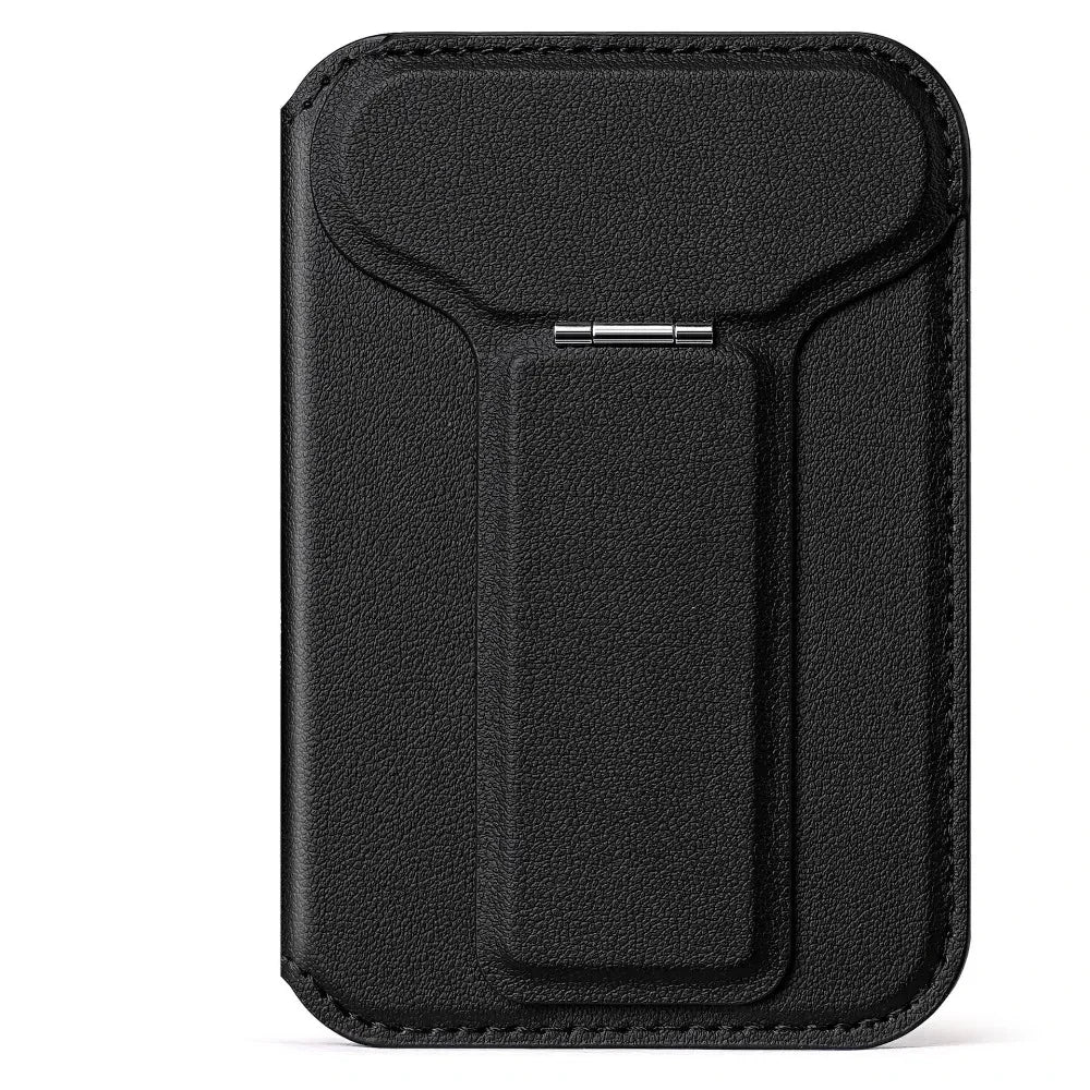 MagSafe Wallet Stand — Vegan Leather Card Holder with Multi-Angle Kickstand