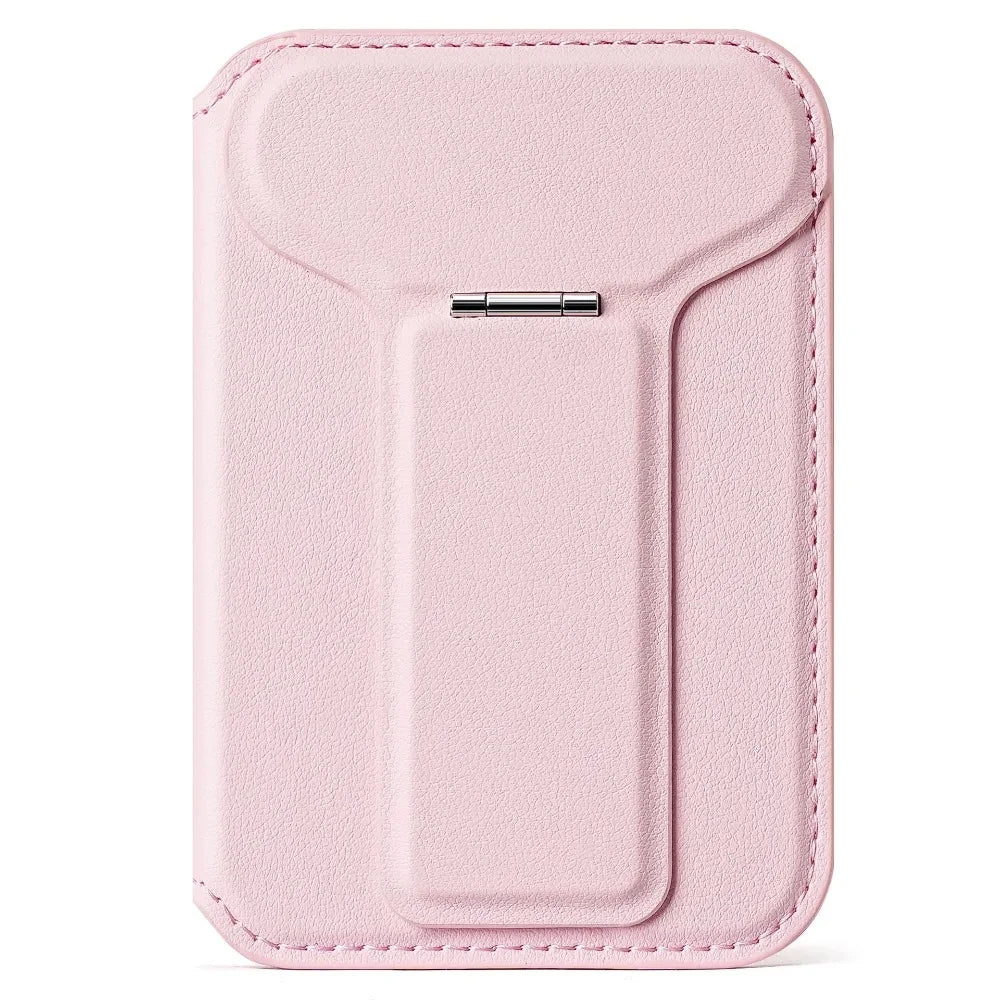 MagSafe Wallet Stand — Vegan Leather Card Holder with Multi-Angle Kickstand